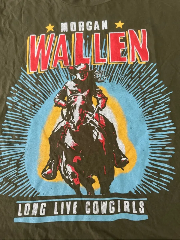NWOT Daydreamer - Morgan Wallen Long Live The Cowgirls Short Sleeve Tee ~ Medium - Image 3