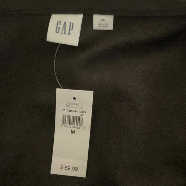 GAP Hooded Black Crop Sweater, NWT, size M - Image 5