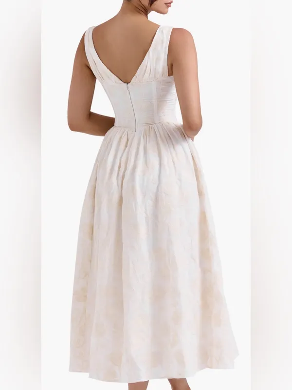 NEW House of CB Emmelina Embroidered Corset Bodice Cocktail Dress Sz S - Image 2