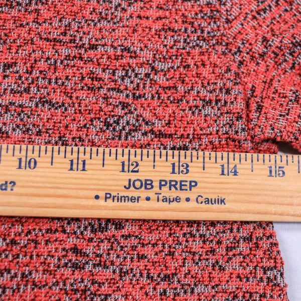 Free People Knit Top Women Size S Red Black Marled Textured Short Sleeve Boucle - Image 9