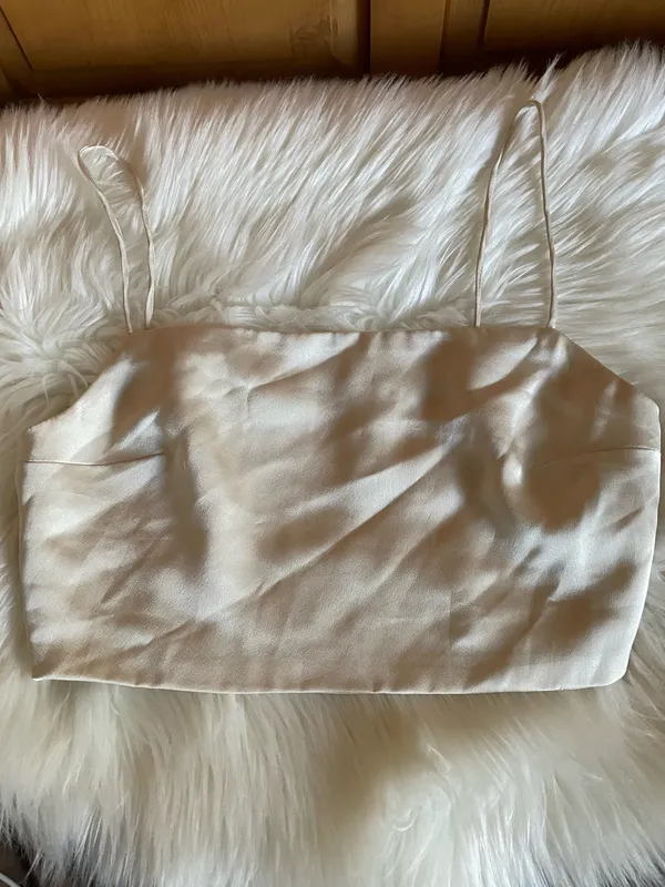 Fame Partners Satin Spaghetti Strap Crop Top - Image 4