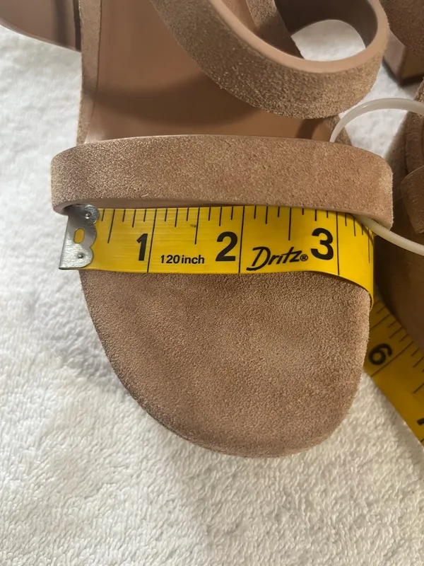 Gianni Bini Beige Suede Strappy Platform Sandal - Image 11
