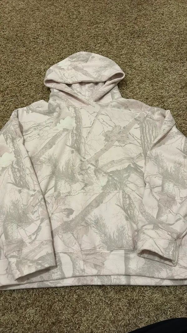 Pink camo Hollister hoodie - Image 2