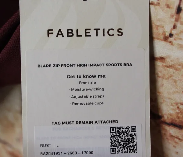 Fabletics | Blare Zip Front High Impact Sports Bra - Image 3