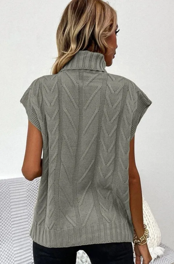 Gray Sleeveless Sweater - Image 2
