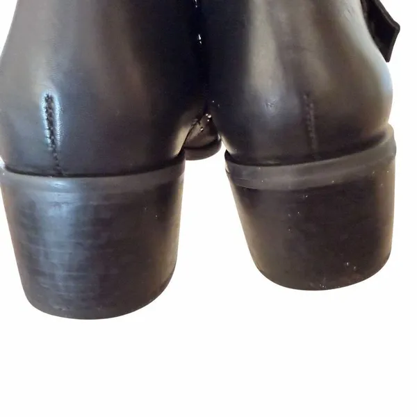Steve Madden black studded rock leather Moto "Glori" boots women US 7M - Image 8