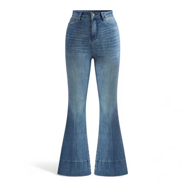 COMMENSE Washed Slim Draped Denim Pants
COLOR - Image 3