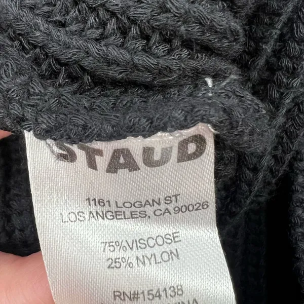 STAUD Marylebone sweater dress black‎ sz - Image 6