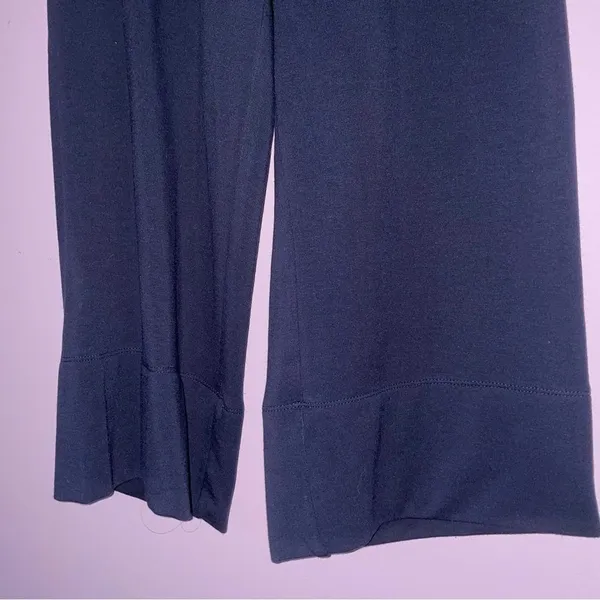Quince Size XS Modal Sweatpants Wide Leg Crop Navy Pull On - Image 3