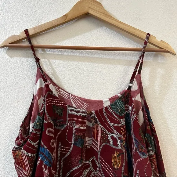 Anthropologie x Farm Rio Benita Cami Blouse Size S Toucans & Palm Pattern‎ - Image 8
