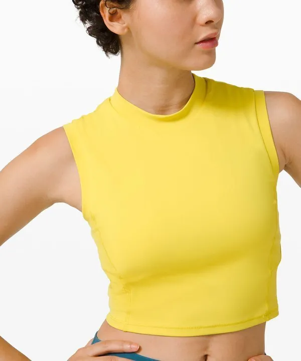 Lululemon Sweat Intention Tank Yellow Serpentine - Image 2