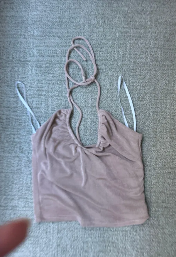 Revolve Super down Halter Top - Image 7
