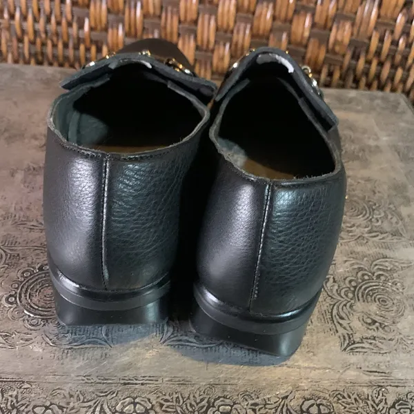 NAOT Black Leather Loafers Size 39 - Image 4