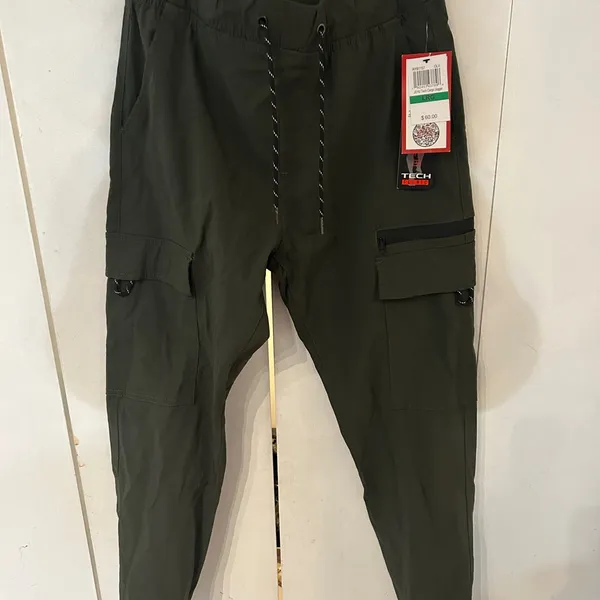 Ring of Fire Dark Olive Cargo Joggers - Image 3