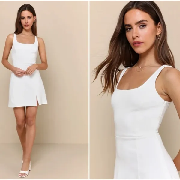 LULU's Bachelorette Engagement Bridal Shower Honeymoon Flirty Mini Dress - Image 2