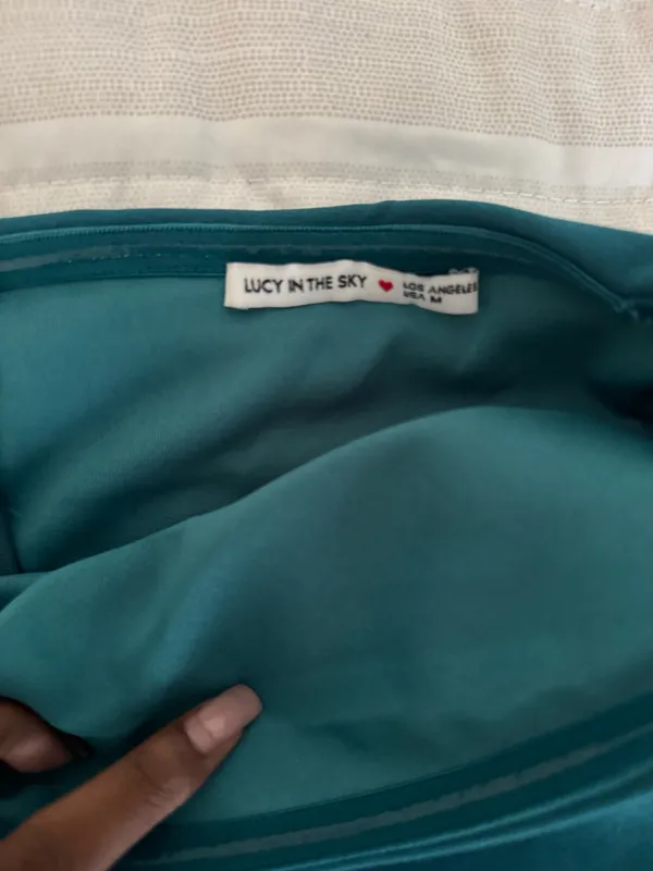 Teal Lucy in the Sky Mini Dress - Image 2