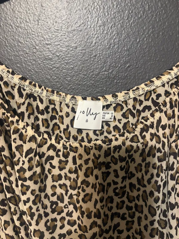 Polly romper long sleeve see through Brown Size 8 - Image 2