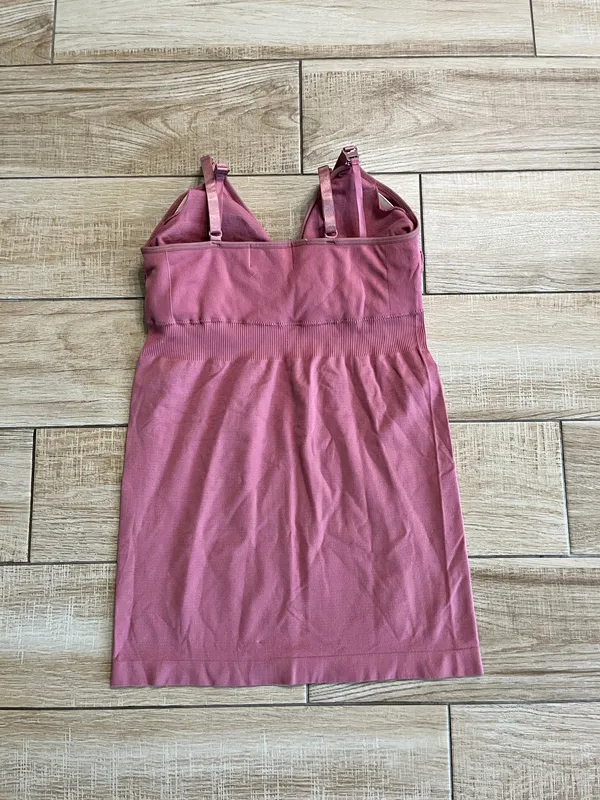 Womens Emma's Expressions Maternity Pink Nursing Tank Top - OS - Image 3