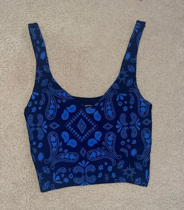 Aerie OFFLINE By Real Me Low Key Longline Sports Bra - Image 2