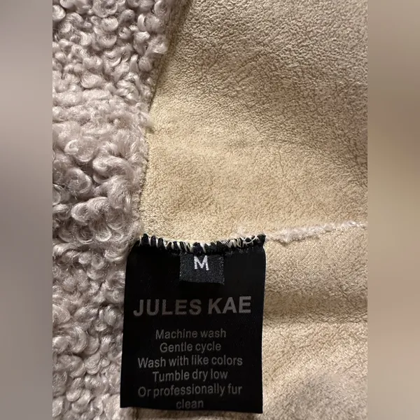 Jules Kae Kylie Sherpa Moto Jacket - NWOT - Size M - Image 11