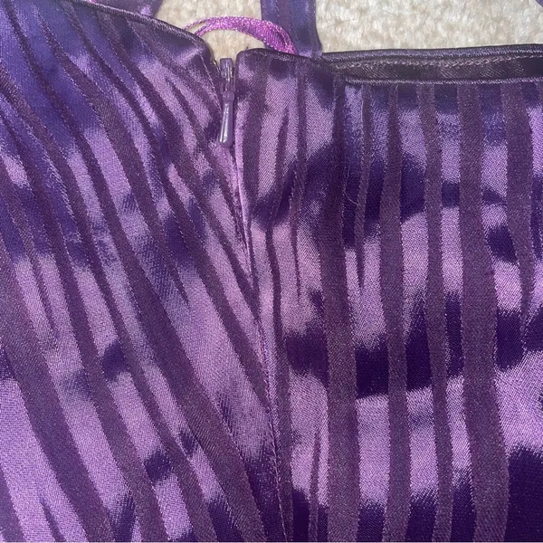 Vintage Purple Ombré Silk Maxi Dress - Image 6