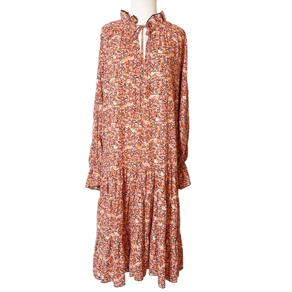 Opt‎ Anthropologie prairie dress floral midi dress sz S - Image 3