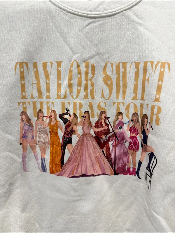 Taylor Swift Sweatshirt White Size L - Image 2