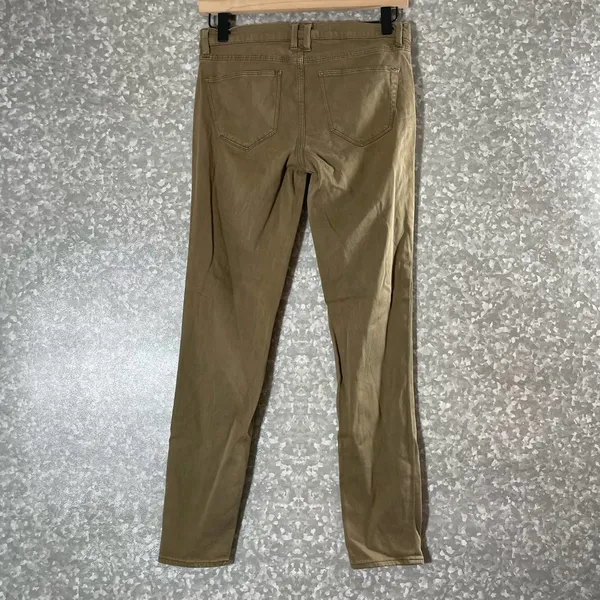Madewell Garment Dyed Tan/Green Skinny Skinny Ankle Jeans - Size 25 - Low Rise - Image 8