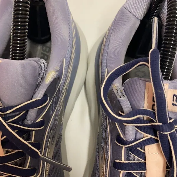 BROOKS GHOST 12‎ Grey Peach navy 9 US MEDIUM A12 - Image 9