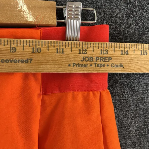adidas Stella McCartney Barricade Tennis Skort Orange Pleated Skirt Small S - Image 6