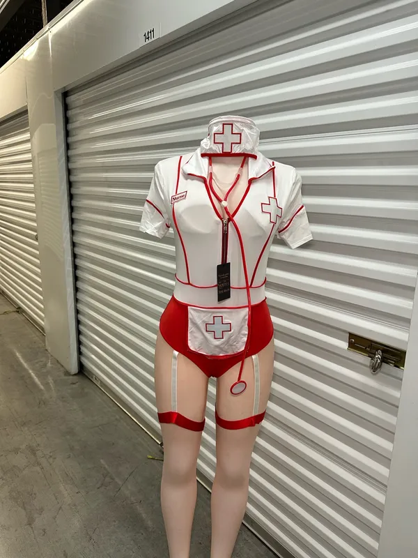 Nurse costume (different sizes Red Size undefined - Image 4
