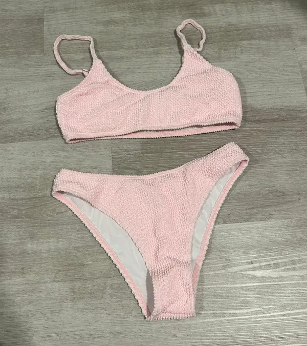 New pink Bandeau two piece bikini - Image 2