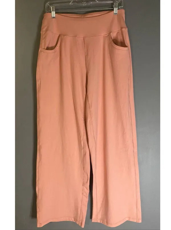 ESOFT Wide Leg Pants High-Waisted Yoga Work Dress Pants Pockets Large NWOT - Image 2