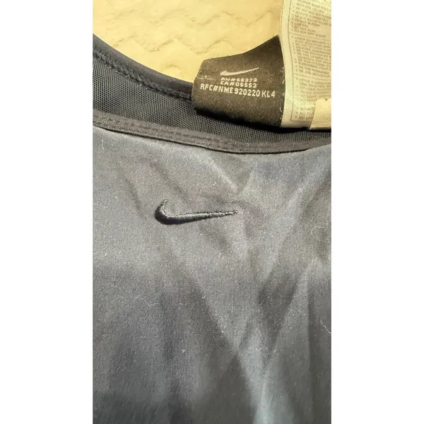 Vintage Nike Dri-FIT Women Black Tennis Dress Built-in Bra Mesh Panels Size L - Image 3
