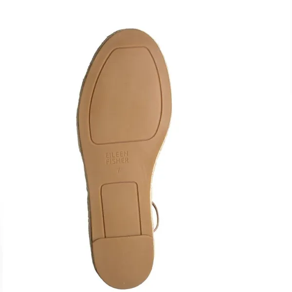 Eileen Fisher Lace-Up Leather Espadrille Sandal, Toffee Cream Pink Size 7.5, NWT - Image 15
