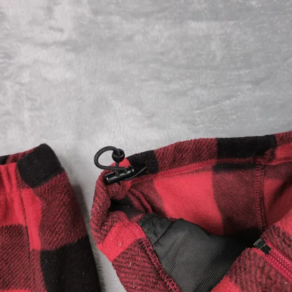 Columbia Jacket Womens M Benton Springs Full-Zip Fleece Red‎ Black Lumberjack - Image 4