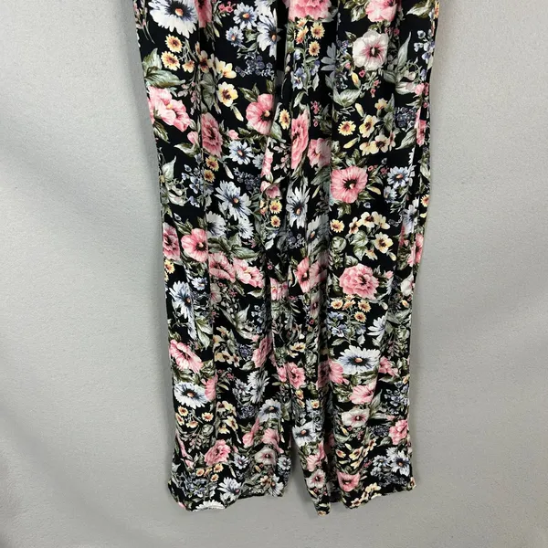 Band of Gypsies Jumpsuit XL Strapless Floral Wide Leg Boho Festival Summer - Image 11
