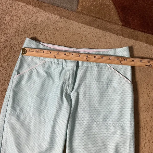 Peter Millar Womens Preppy Geometric Golfcore Shorts‎ Size 2 Performance - Image 3