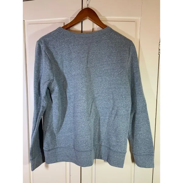 Gap San Francisco CA Sweatshirt‎ Women's Medium Blue Pullover Spellout Compass - Image 4