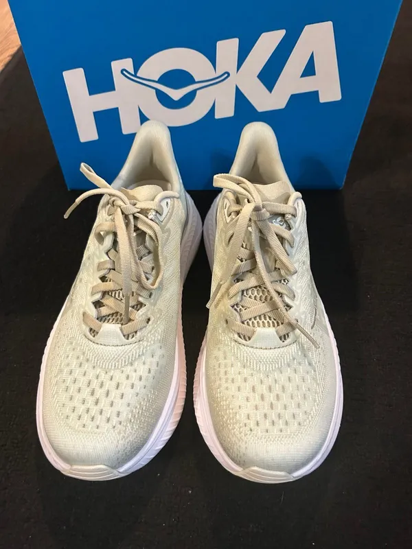 HOKA Mach oyster athletic training running lace up shoes sneakers sz 9 new - Image 2