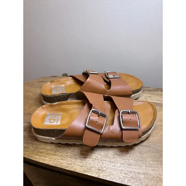 Boho Espadrille Platform Sandals DV Dolce Vita Carther Brown 7.5 - Image 2