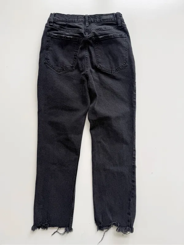 Abercrombie & Fitch Distressed Jeans- The Ankle Straight Ultra High Rise - Sz 00 - Image 5
