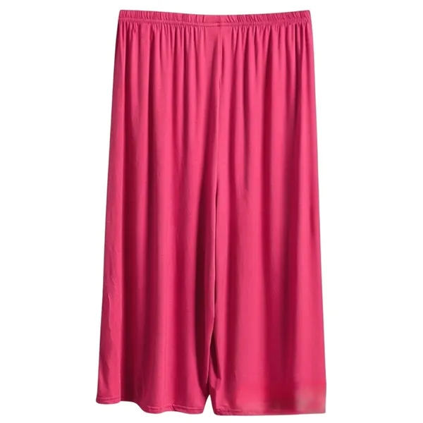 NWT ~ Women's Set/2 Teal Green & Rosy Pink Stretchy Knit Summer Capri Pants XL - Image 2