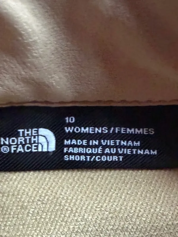 The North Face Bridgeway‎ Shorts Khaki Stretch Trail Hiking FlashDry-XD Sz 10 - Image 3