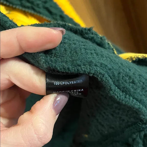 Green Bay Packers NFL Full Zip Sherpa Hoodie‎ NWOT Small - Image 9