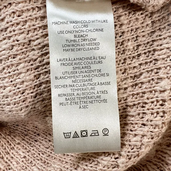 Free People We The‎ Free Tommy Turtleneck Sweater Toasted Almond Large Slouchy L - Image 5