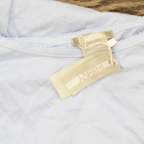 Ink+ivy Womens Loungewear Shirt Top IIW16133S Arctic Ice Blue M - Image 3