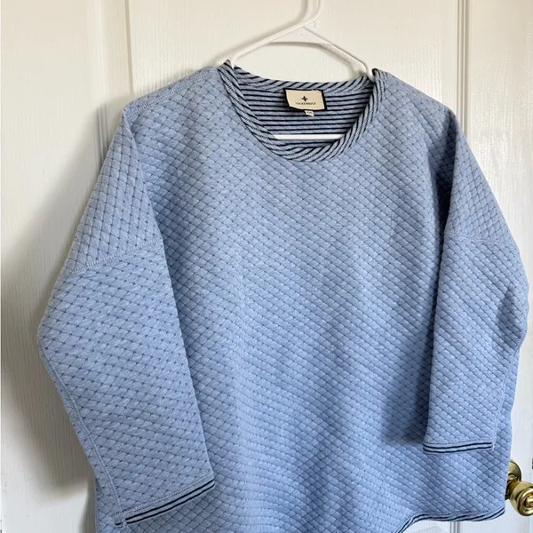 Tuckernuck Reversible Heathered Blue Ally Swing Sweatshirt - Image 5