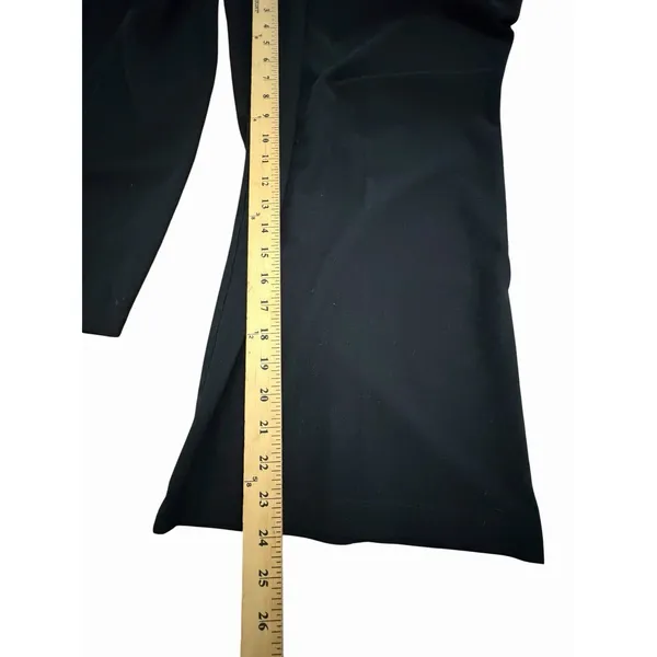 Eileen Fisher Straight Wide Leg Jersey Pants Women's Large‎ Black Stretch #YZ3-4 - Image 7