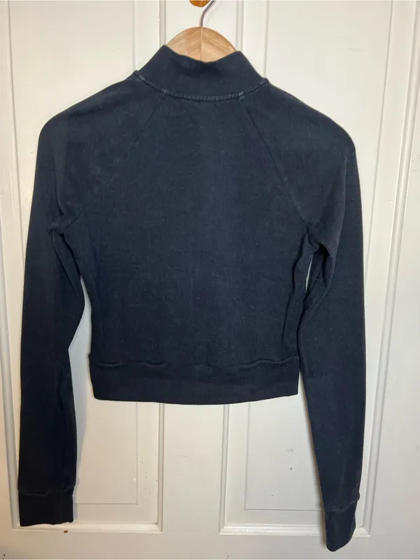 Skims Women’s Long Sleeve Outdoor Track Full Zip Jacket Washed Onyx Size XS - Image 9